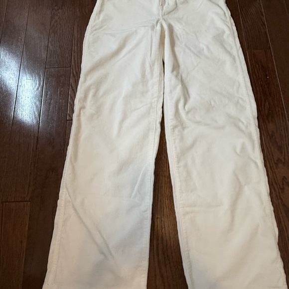 Madewell NWT The Emmett Wide Leg Pant in Corduroy. Welt Pocket Edition Size 25 - Picture 15 of 16